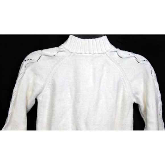 2007 Gymboree School Girls Rock Duster Sweater Cardigan sz 8 Belt Long Zip Heart - Picture 6 of 9